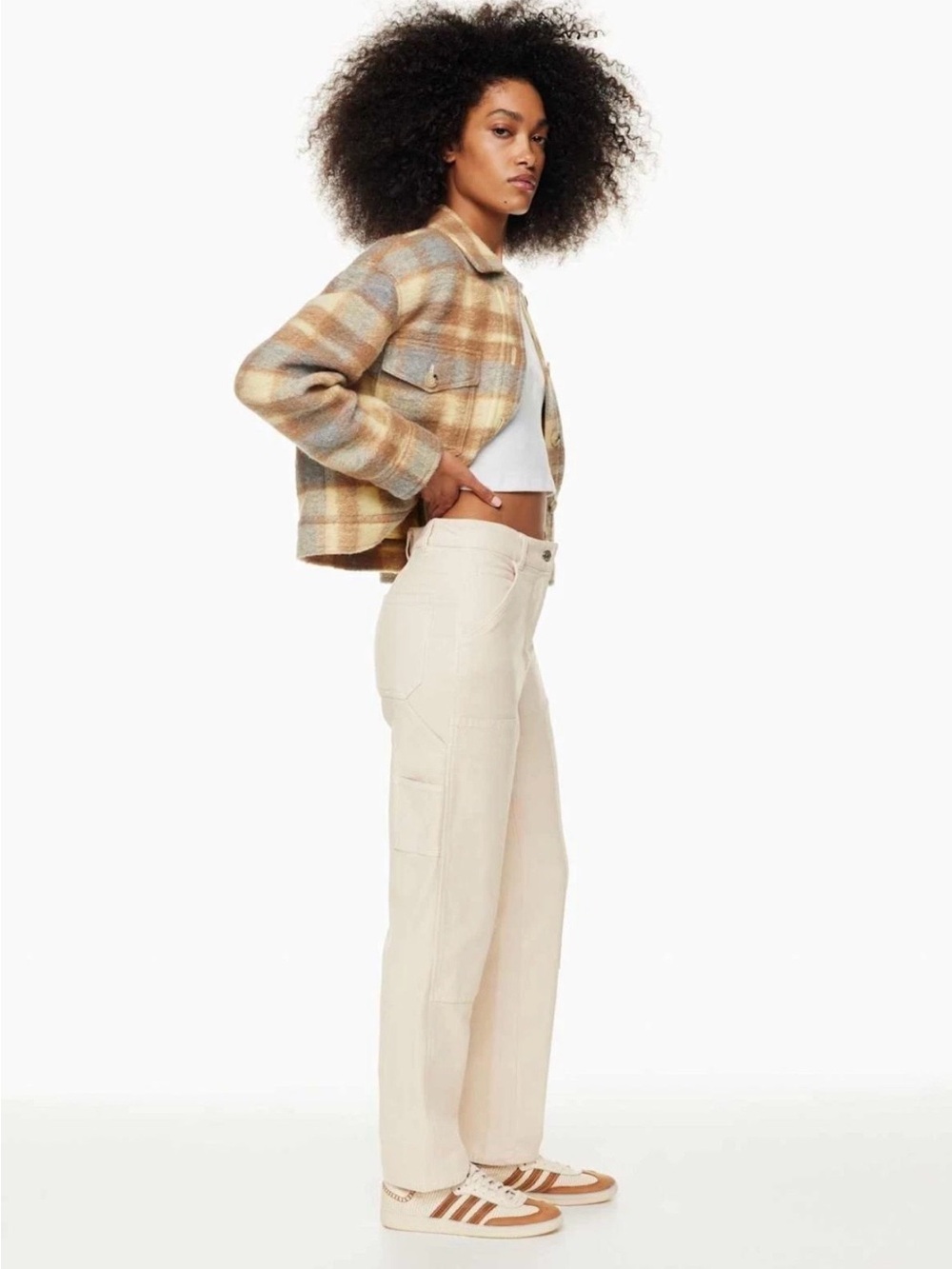 Wilfred Free Off-White Cream Label Detail Carpenter Style. High Rise
